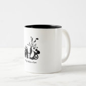 De beste partner in criminaliteit tweekleurige koffiemok (Voorkant rechts)