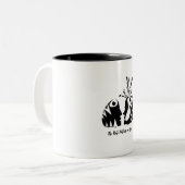 De beste partner in criminaliteit tweekleurige koffiemok (Voorkant links)