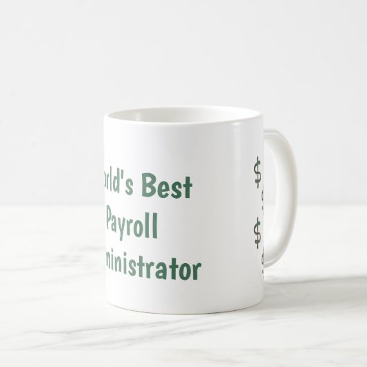 De beste payrollbeheerder ter wereld koffiemok (Voorkant rechts)