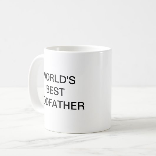 De beste peetvader ter wereld koffiemok (Voorkant links)