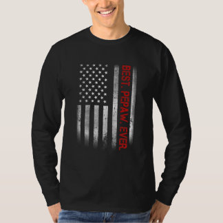 De beste Pepaw ooit -Amerikaanse vlag voor pap T-shirt