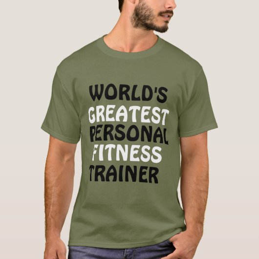 De beste personal fitness trainer ter wereld t-shirt (Voorkant)