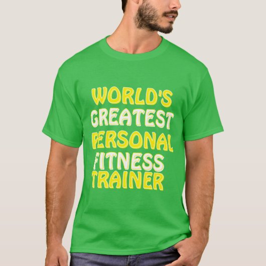 De beste personal fitness trainer ter wereld t-shirt (Voorkant)