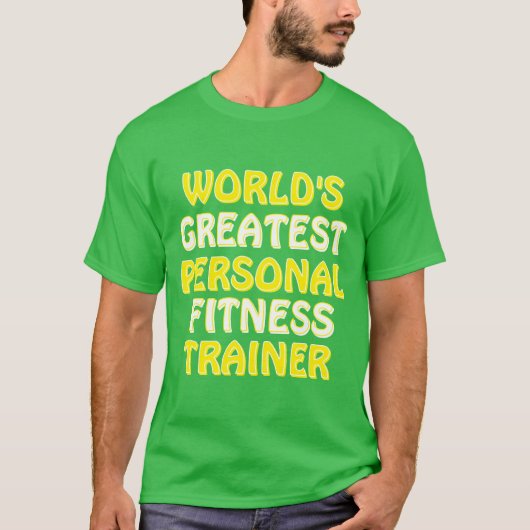 De beste personal fitness trainer ter wereld t-shirt (Voorkant)