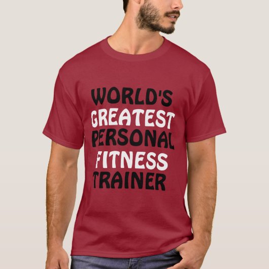 De beste personal fitness trainer ter wereld t-shirt (Voorkant)