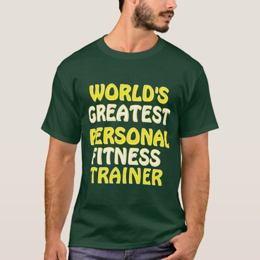 De beste personal fitness trainer ter wereld t-shirt (Voorkant)