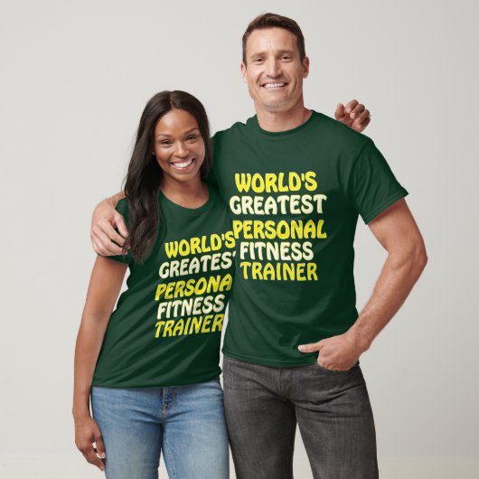 De beste personal fitness trainer ter wereld t-shirt (Unisex)