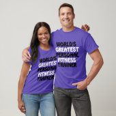 De beste personal fitness trainer ter wereld t-shirt (Unisex)