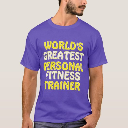 De beste personal fitness trainer ter wereld t-shirt (Voorkant)