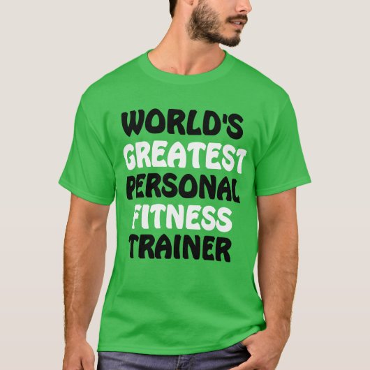 De beste personal fitness trainer ter wereld t-shirt (Voorkant)