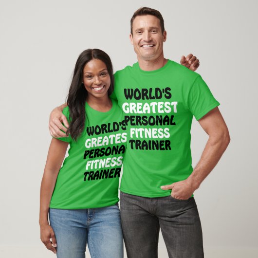 De beste personal fitness trainer ter wereld t-shirt (Unisex)
