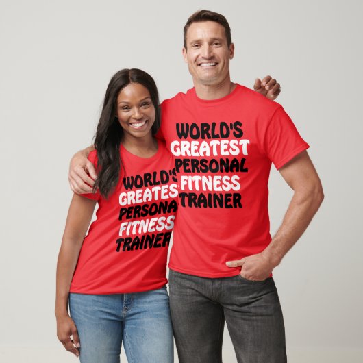 De beste personal fitness trainer ter wereld t-shirt (Unisex)