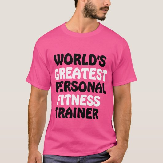De beste personal fitness trainer ter wereld t-shirt (Voorkant)
