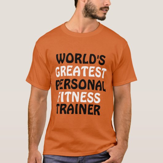 De beste personal fitness trainer ter wereld t-shirt (Voorkant)
