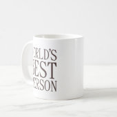 De beste persoon ter wereld koffiemok (Voorkant links)