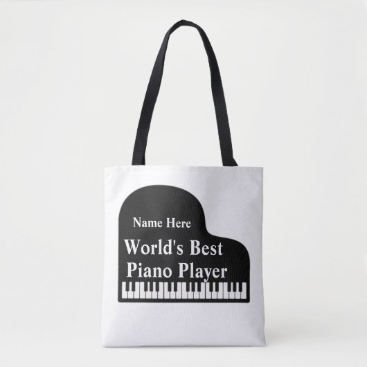 De beste piano-speler van Grand Piano World Tote Bag (Voorkant)