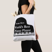 De beste piano-speler van Grand Piano World Tote Bag (Dichtbij)