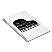 De beste pianoleraar van de Grand Piano World Notitieboek (Rechterzijde)