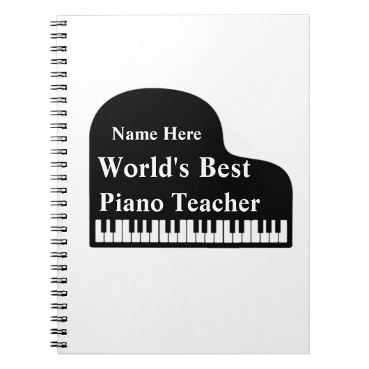 De beste pianoleraar van de Grand Piano World Notitieboek (Voorkant)