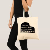 De beste pianoleraar van de Grand Piano World Tote Bag (Voorkant (product))
