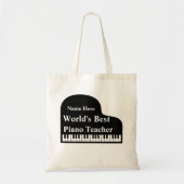 De beste pianoleraar van de Grand Piano World Tote Bag (Voorkant)