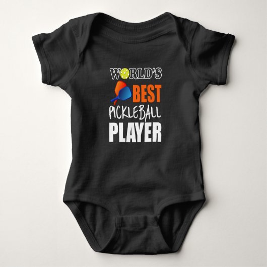De beste Pickleball Player van de wereld Funny Pic Romper (Voorkant)