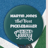 De beste Pickleballer in de Melkweg Pickleball Ronde Button 5,7 Cm