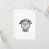 De beste piloot ter wereld kaart (Voorkant / Achterkant in situ)