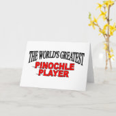 De beste Pinochle-speler ter wereld Kaart (Gele Bloem)