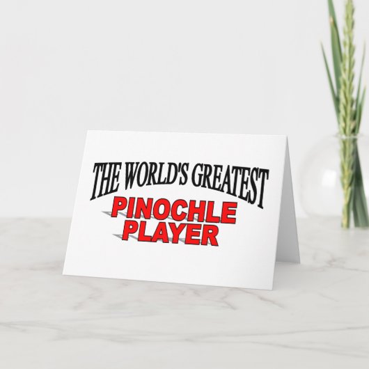 De beste Pinochle-speler ter wereld Kaart (Voorkant)