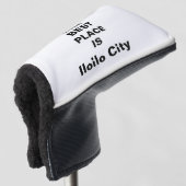 DE BESTE PLAATS IS Iloilo City Golfheadcover (3/4 voorkant)