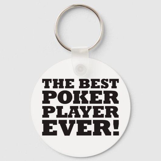 De beste pokerspeler ooit sleutelhanger (Voorkant)