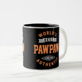 De beste pooier ter wereld tweekleurige koffiemok (Voorkant rechts)