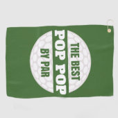 De beste Pop Pop van Par Golfers Funny Pun Golfhanddoek (Horizontaal)