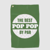 De beste Pop Pop van Par Golfers Funny Pun Golfhanddoek (Voorkant)