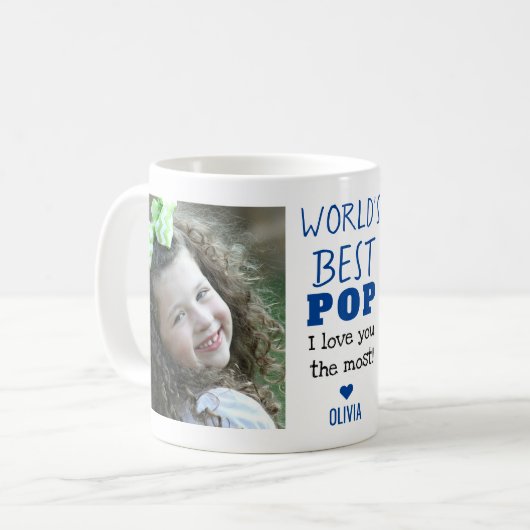 De beste Pop van de wereld: de beste fotocollage. Koffiemok (Voorkant links)