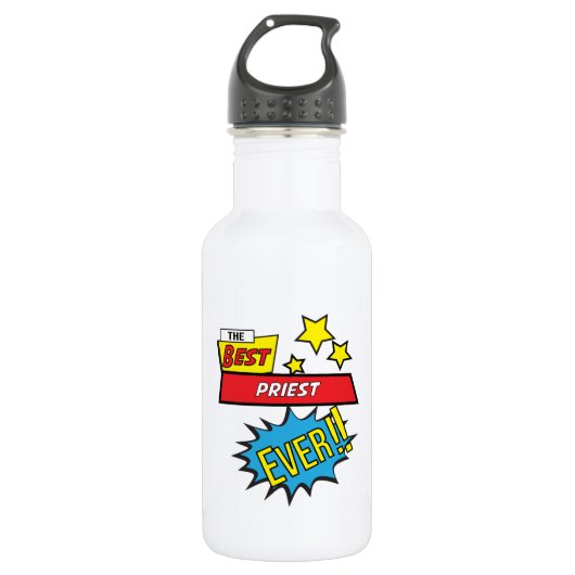 De beste priester ooit, #priest waterfles (Voorkant)