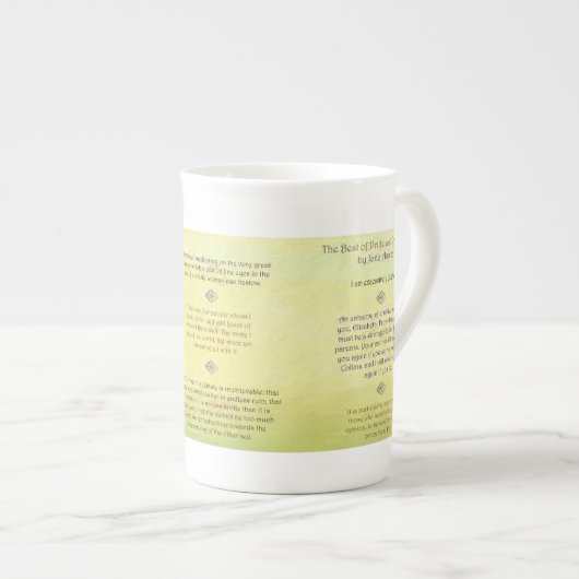 De beste prijs- en prejudice-theebekerwedstrijd porselein kop (Voorkant rechts)