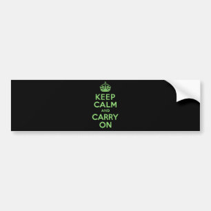 De beste prijs houdt kalm en maakt groen bumpersticker