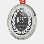 De beste prijs in zwart-wit metalen ornament (Links)