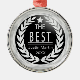 De beste prijs in zwart-wit metalen ornament