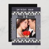 De beste prijs van vandaag! Sparen de Datum met Uw Aankondigingskaart (Voorkant / Achterkant)