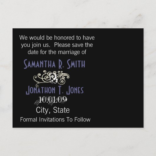 De beste prijs van vandaag! Sparen de Datum met Uw Aankondigingskaart (Achterkant)