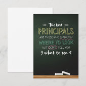 De beste Principals Bedankkaart (Voorkant / Achterkant)