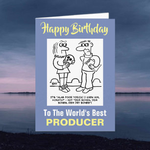 De beste producer ter wereld - Happy Birthday Kaart