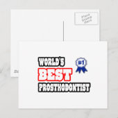 De beste prosthodontist ter wereld briefkaart (Voorkant / Achterkant)