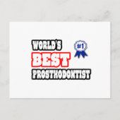 De beste prosthodontist ter wereld briefkaart (Voorkant)