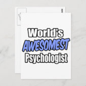 De beste psycholoog ter wereld briefkaart (Voorkant / Achterkant)