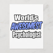 De beste psycholoog ter wereld briefkaart (Voorkant)
