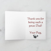 De beste Pug Daddy ter wereld Kaart (Binnen)